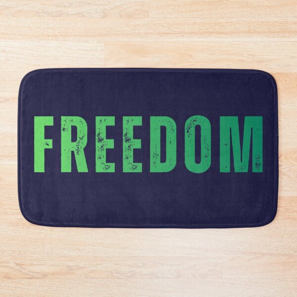 Item preview, Freedom Typography Green Distressed Text Design designed and sold by EchoPrint Co..