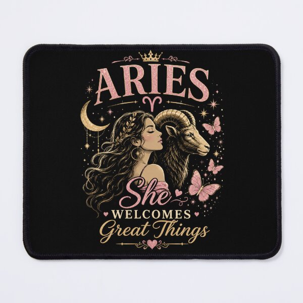 Item preview, Aries She Welcomes Great Things designed and sold by Sneh024.