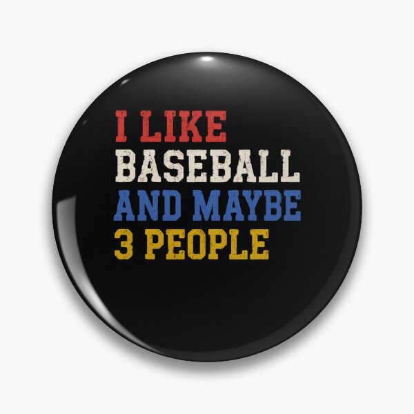 Item preview, I Like Baseball And Maybe 3 People – Neutral Vintage Edition designed and sold by HumansStuck12.