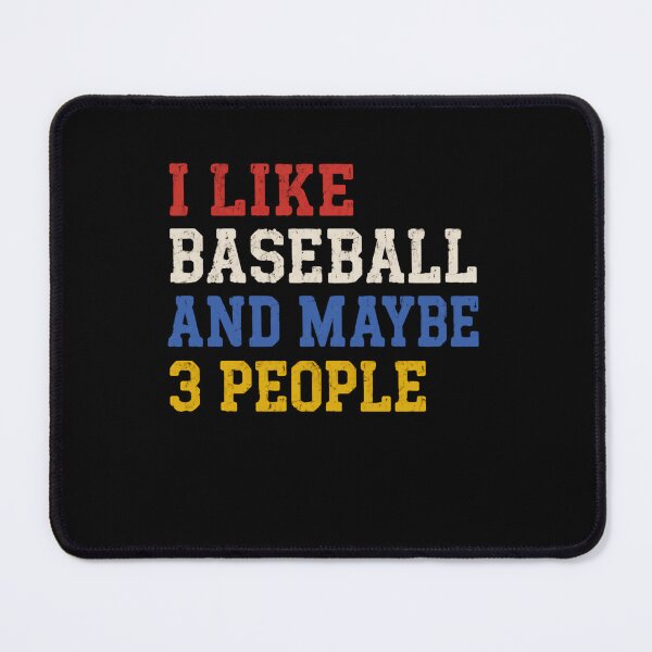 Item preview, I Like Baseball And Maybe 3 People – Neutral Vintage Edition designed and sold by HumansStuck12.