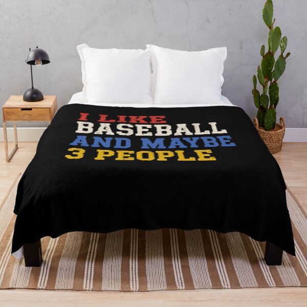 Item preview, I Like Baseball And Maybe 3 People – Neutral Vintage Edition designed and sold by HumansStuck12.