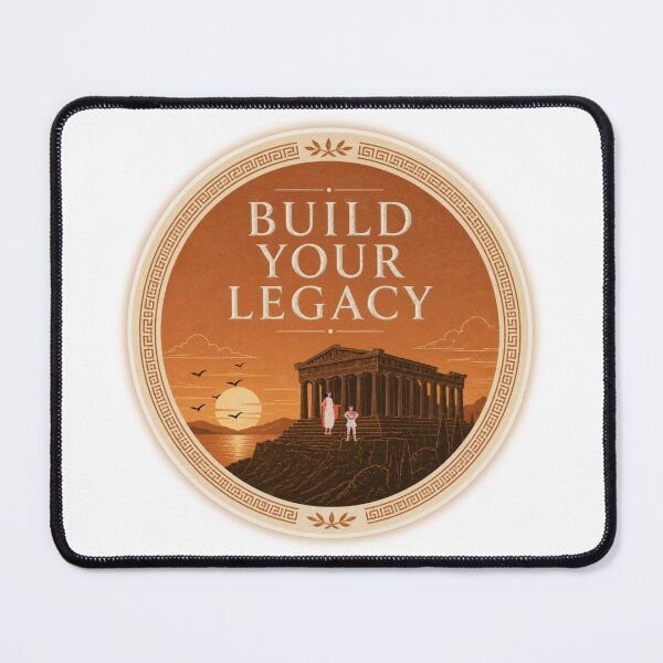 Item preview, Build Your Legacy Sticker – Ancient Greek Temple Motivation, Success Mindset Inspirational Design designed and sold by Pandey14.