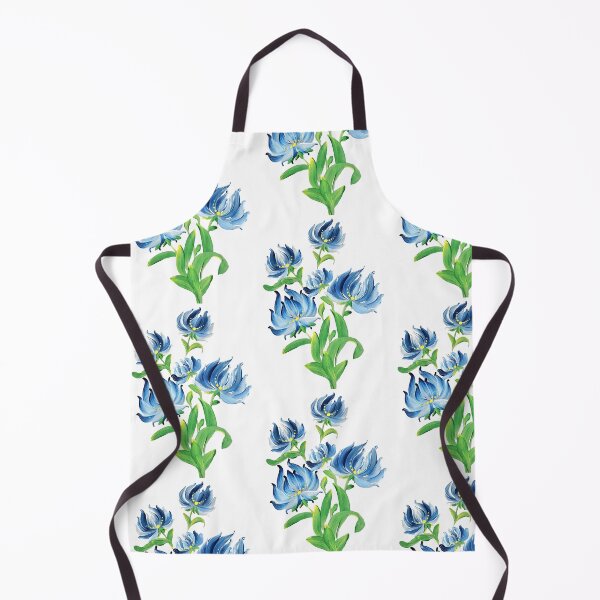 Item preview, Blue and White Lilies One Stroke Art designed and sold by ArtOfMelania.