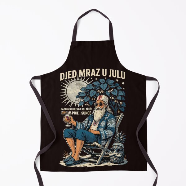 Item preview, Djed Mraz U Julu – Croatian Serbian Bosnian Santa Christmas in July Funny Summer Shirt Balkans Gift V1 designed and sold by DarylWelsh2024.