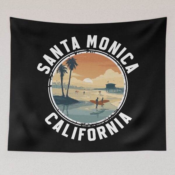 Item preview, Santa Mónica – California (con letras blancas) designed and sold by VelvetRoom.