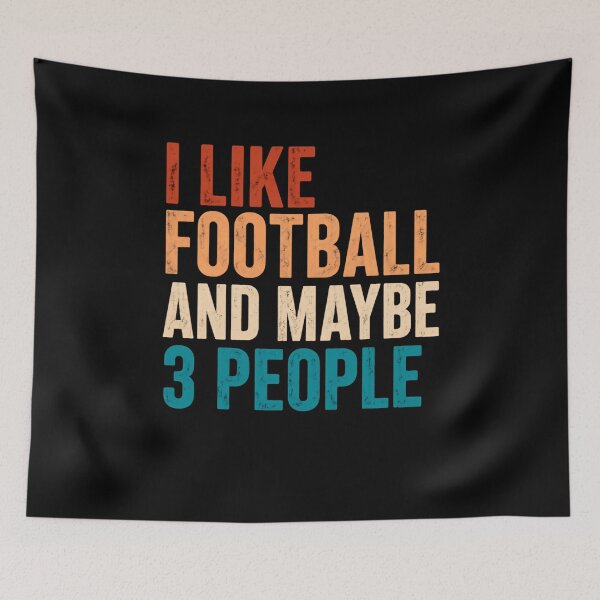 Item preview, I Like Football And Maybe 3 People – Retro courage designed and sold by HumansStuck12.