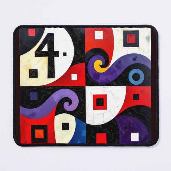 Item preview, wavy geometry colorful geometric abstract design designed and sold by SmashingDeals.