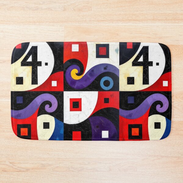 Item preview, wavy geometry colorful geometric abstract design designed and sold by SmashingDeals.