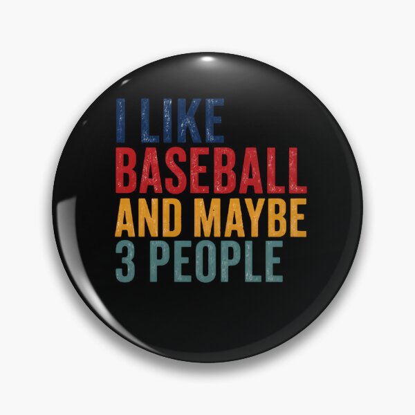Item preview, I Like Baseball And Maybe 3 People – Patriotic Retro Colors designed and sold by HumansStuck12.