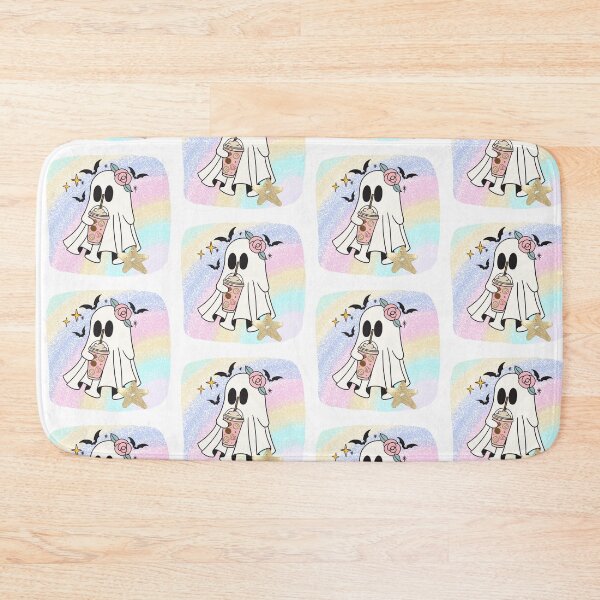 Item preview, Summerween ghost with milkshake and Bats designed and sold by WildWoodlandWitch.