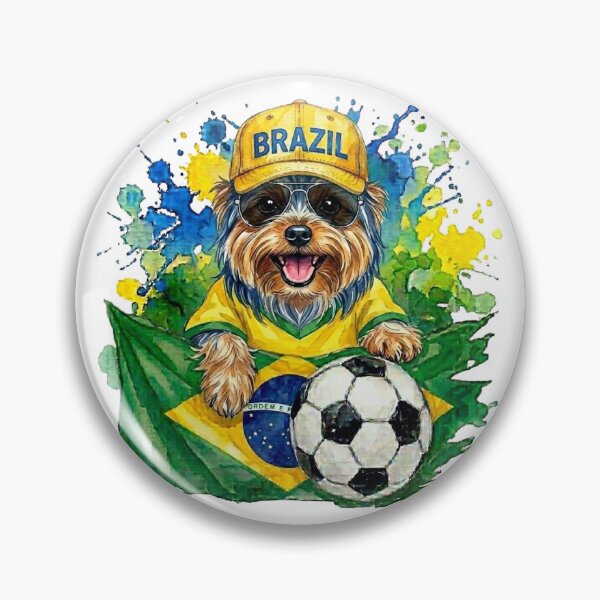 Item preview, Yorkshire terrier World Cup Brazil Suppawter designed and sold by The Suppawters.
