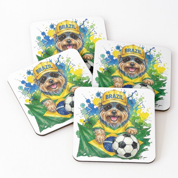 Item preview, Yorkshire terrier World Cup Brazil Suppawter designed and sold by The Suppawters.