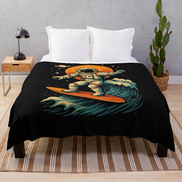 Item preview, Surf Astronaut Planets Space Illustration designed and sold by Genius Geek.