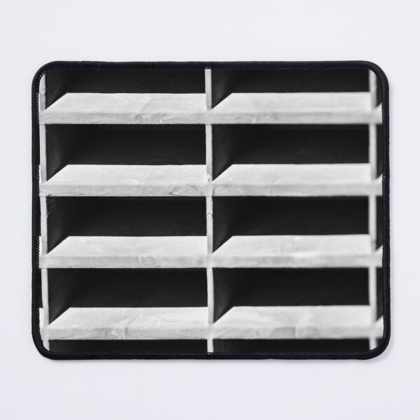Item preview, Black And White Air Vent Grille Close-Up Pattern Abstract Industrial Geometry Texture Background designed and sold by Nmallia.
