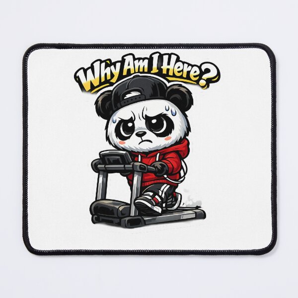 Item preview, Cardio Panda – “Why Am I Here?” Gym Workout Design designed and sold by Aesthicer.