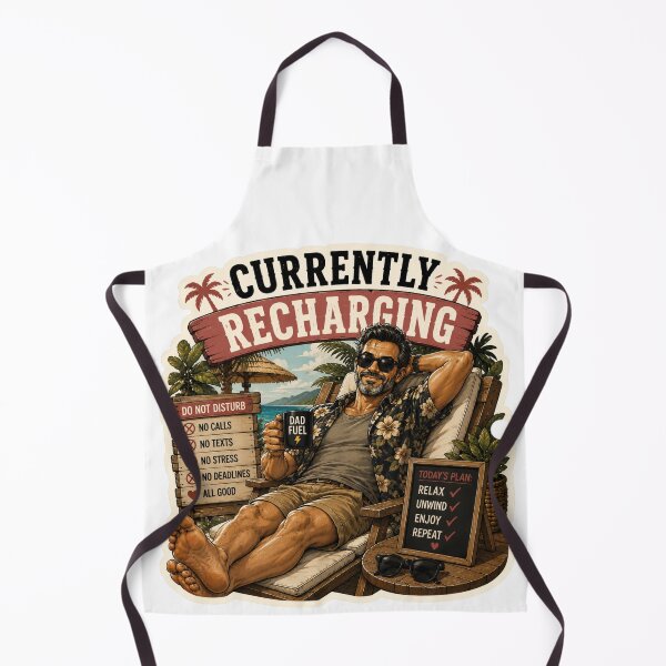 Item preview, Currently Recharging – Funny Dad Summer Design designed and sold by DailyStruggleCo.