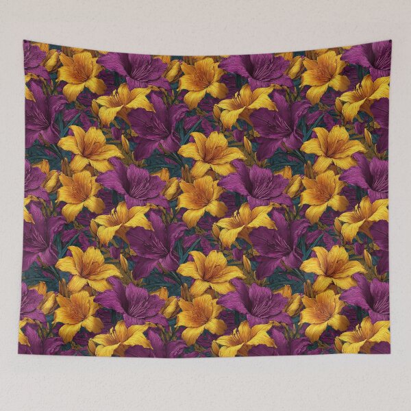 Item preview, Blooming Amaryllis Print  - Flower Garden Pattern   - Retirement Gifts for Mom designed and sold by RoyalStarsPatts.