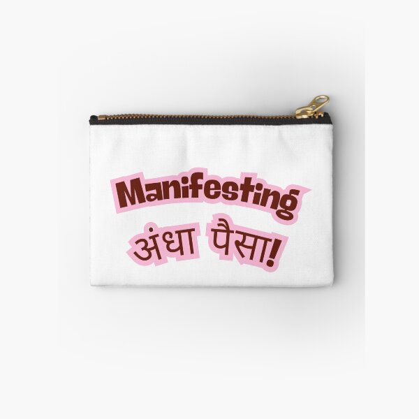 Item preview, Manifesting Andha Paisa Funny Hindi Quote Design designed and sold by AeraArts.