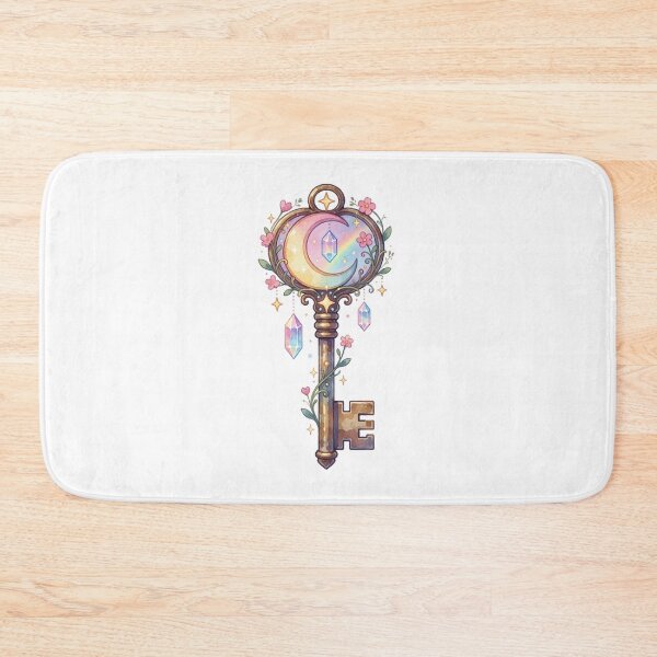 Item preview, Moon Key Sticker | Celestial Skeleton Key Art designed and sold by AillustriaAK.