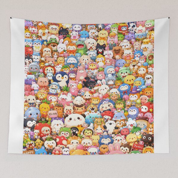 Item preview, Ultimate Kawaii Mascot Crowd Poster designed and sold by konkapo00.