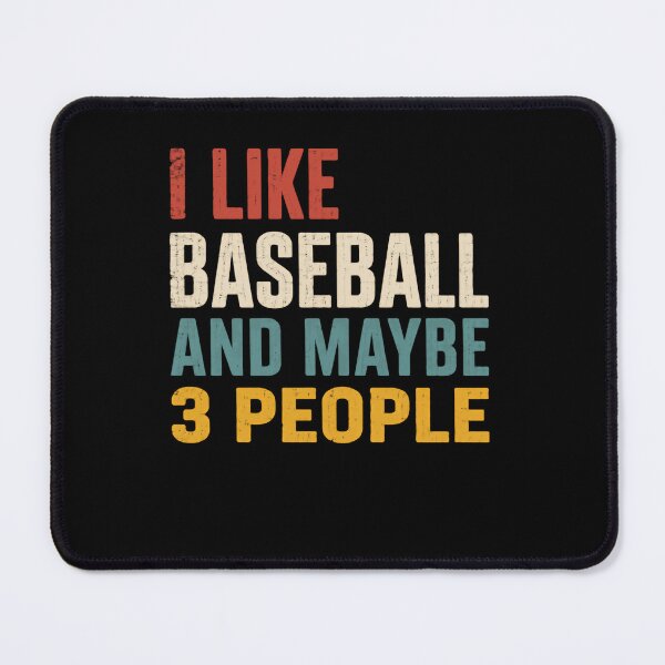 Item preview, I Like Baseball And Maybe 3 People – Retro Sunset Colors designed and sold by HumansStuck12.