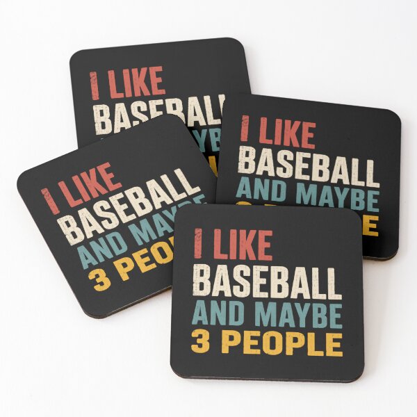 Item preview, I Like Baseball And Maybe 3 People – Retro Sunset Colors designed and sold by HumansStuck12.