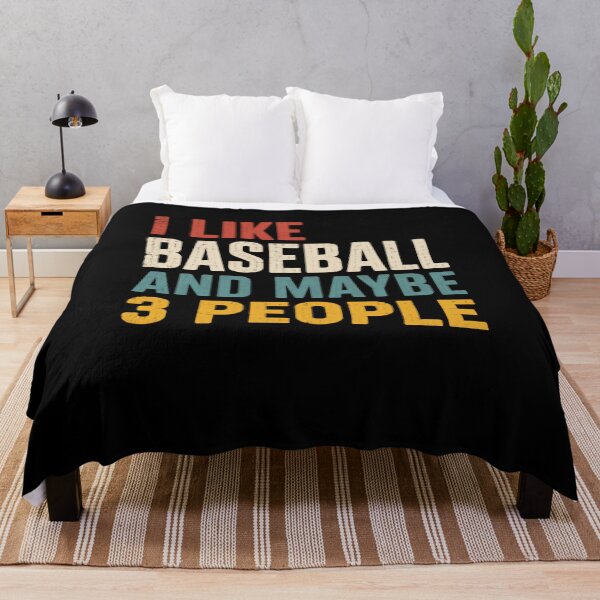 Item preview, I Like Baseball And Maybe 3 People – Retro Sunset Colors designed and sold by HumansStuck12.