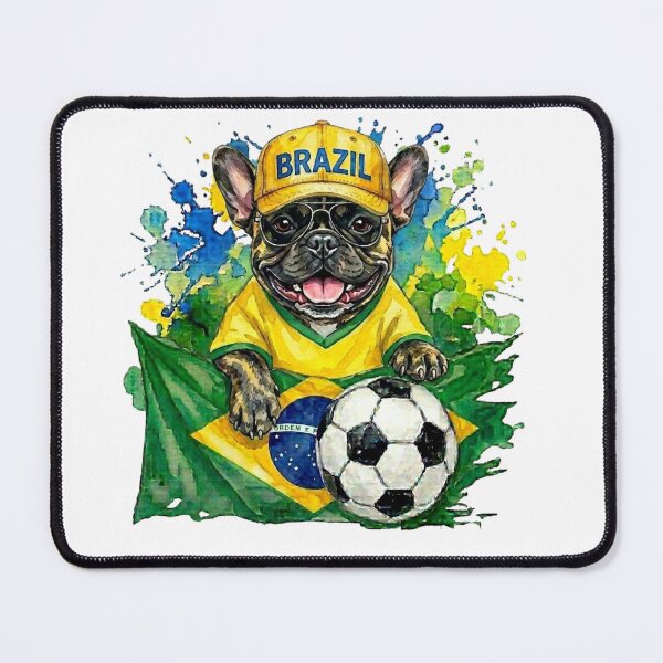 Item preview, Pug brindle World Cup Brazil Suppawter designed and sold by The Suppawters.