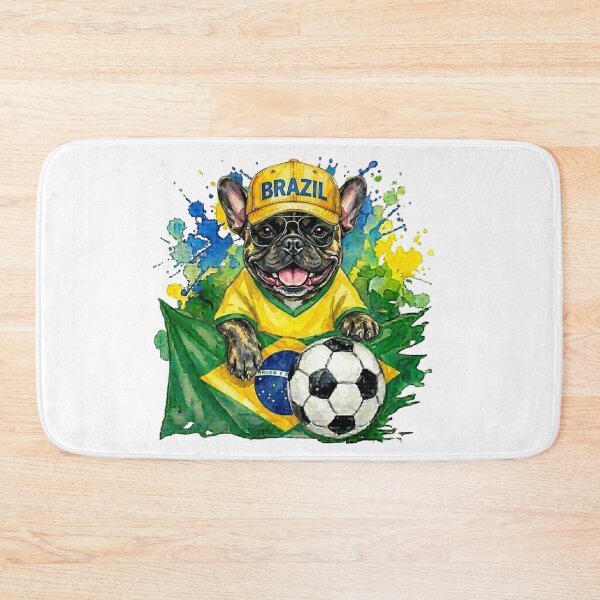 Item preview, Pug brindle World Cup Brazil Suppawter designed and sold by The Suppawters.