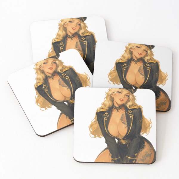 Item preview, Vintage Military Pinup – Retro Blonde Officer Original Art designed and sold by Cosplayvintage.