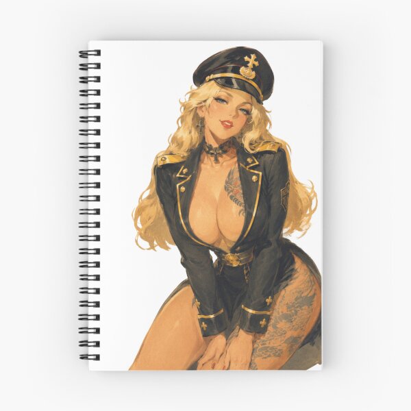 Item preview, Vintage Military Pinup – Retro Blonde Officer Original Art designed and sold by Cosplayvintage.