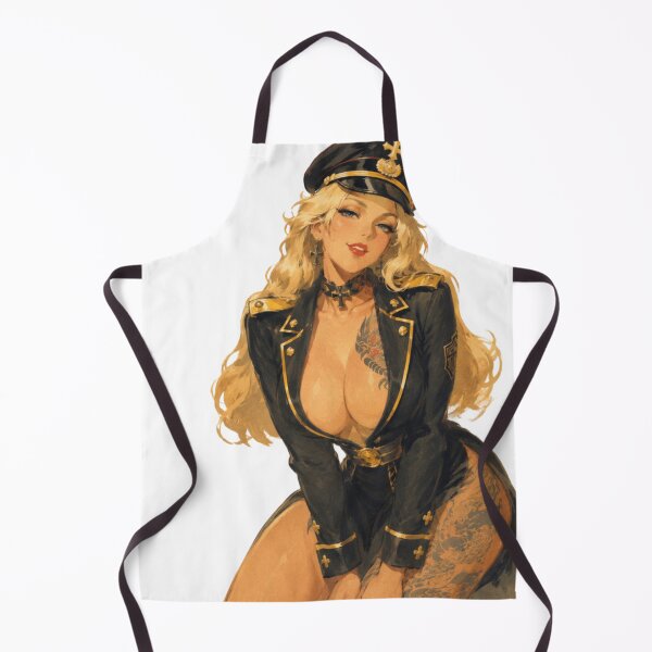Item preview, Vintage Military Pinup – Retro Blonde Officer Original Art designed and sold by Cosplayvintage.