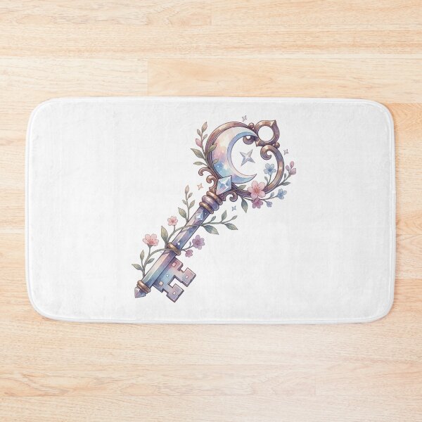 Item preview, Moon Key Sticker | Celestial Skeleton Key Art designed and sold by AillustriaAK.