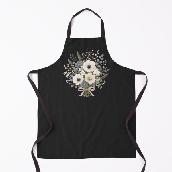 Item preview, Winter bouquet in white & ice blue | Floral flower design designed and sold by filou designs.