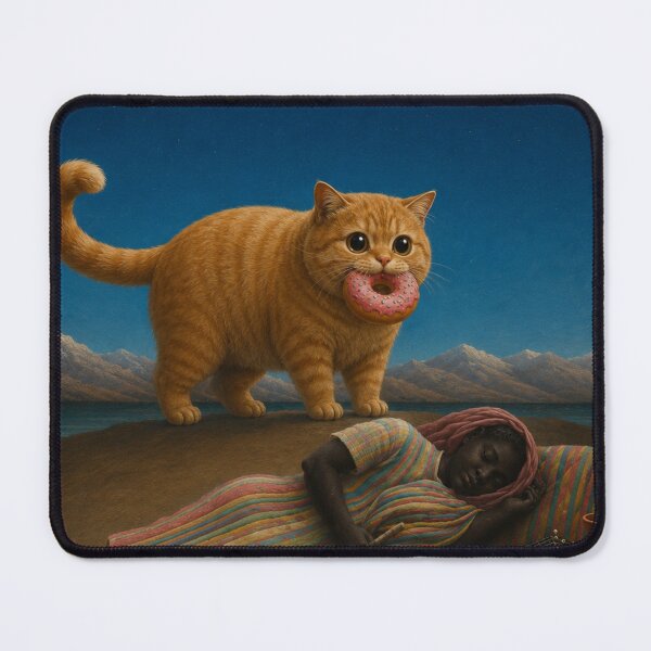 Item preview, Cute Chonky Ginger Tabby Cat Sleeping Gypsy Dreamscape designed and sold by Mindworx21.
