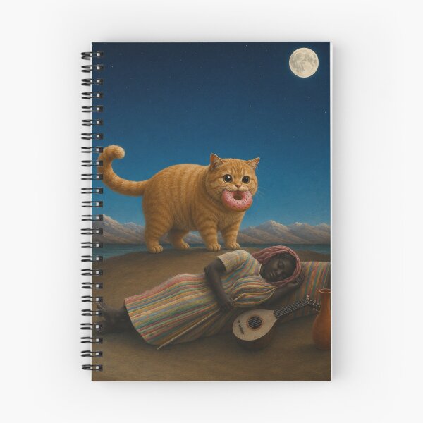 Item preview, Cute Chonky Ginger Tabby Cat Sleeping Gypsy Dreamscape designed and sold by Mindworx21.