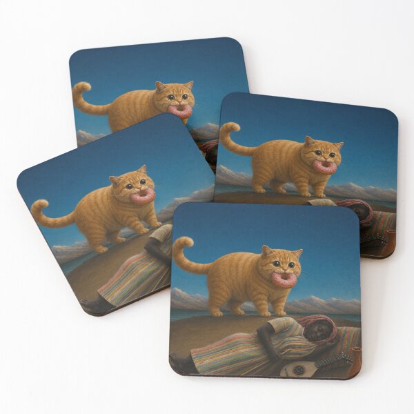 Item preview, Cute Chonky Ginger Tabby Cat Sleeping Gypsy Dreamscape designed and sold by Mindworx21.