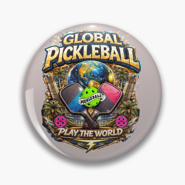 Item preview, Global Pickleball Play The World | Bold International Sport Graphic designed and sold by Jen.Lou.