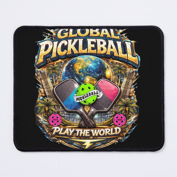 Item preview, Global Pickleball Play The World | Bold International Sport Graphic designed and sold by Jen.Lou.
