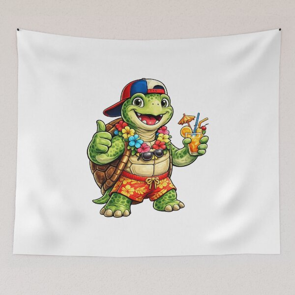 Item preview, Turtle on Vacation designed and sold by Looplk.
