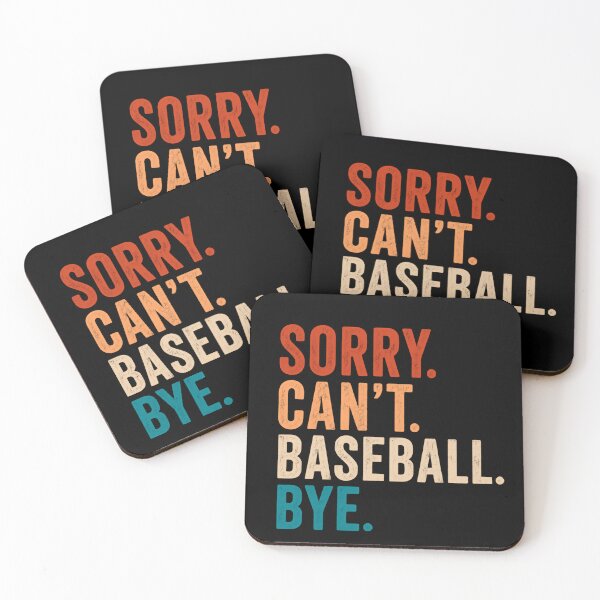 Item preview, Sorry Can't Baseball Bye – Retro Warm Colors designed and sold by HumansStuck12.