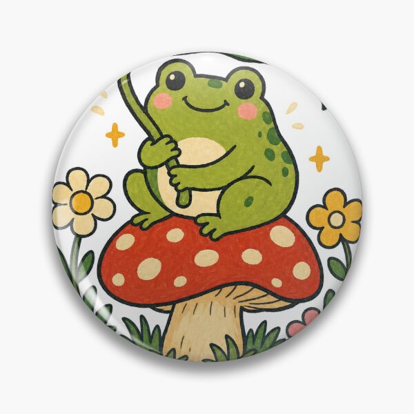 Item preview, Stay Delulu Cottagecore Frog designed and sold by VisualArtsOasis.
