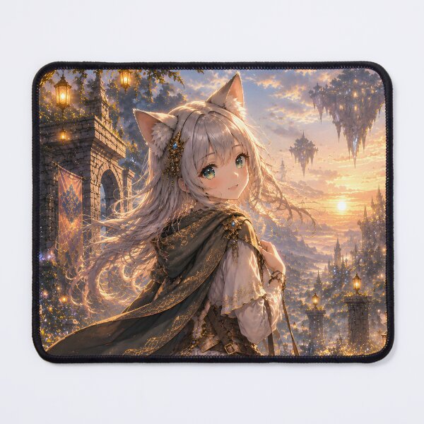 Item preview, Wayfarer Cat Girl of the Forgotten Kingdom designed and sold by konkapo00.