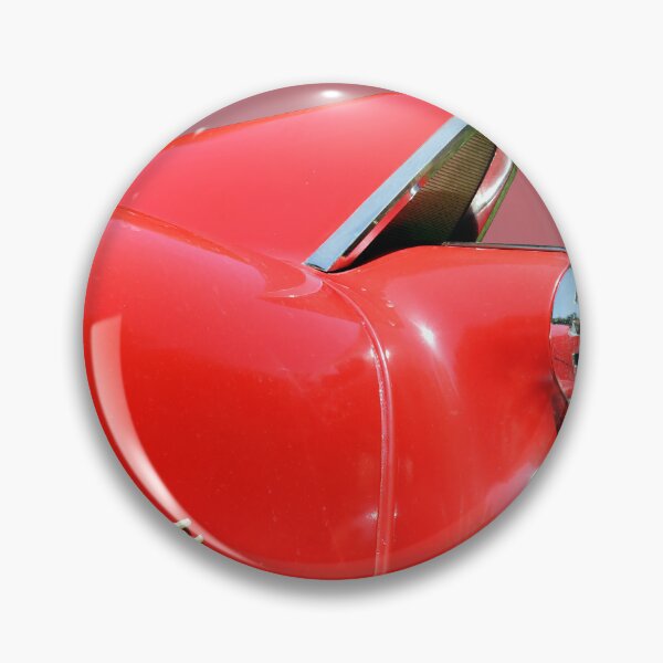 Item preview, 1958 Dodge Custom Royal Tailfin - Chrome Fin & Twin Taillight Detail, Red Classic designed and sold by Peter Kraaibeek | Generative Designs and Car Art.