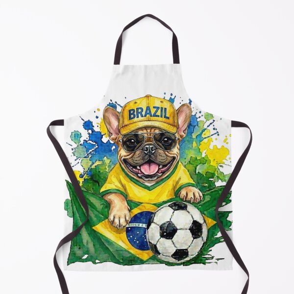 Item preview, Pug brown World Cup Brazil Suppawter designed and sold by The Suppawters.