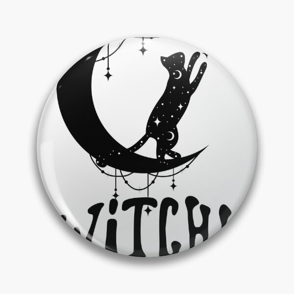 Item preview, Witchy Black Cat Moon Celestial Design designed and sold by AeraArts.