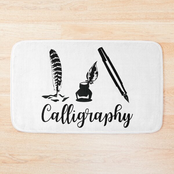 Item preview, Calligraphy Ink Pen Minimalist Design – Classic Writing Art Style designed and sold by ArcticFoxStudio.