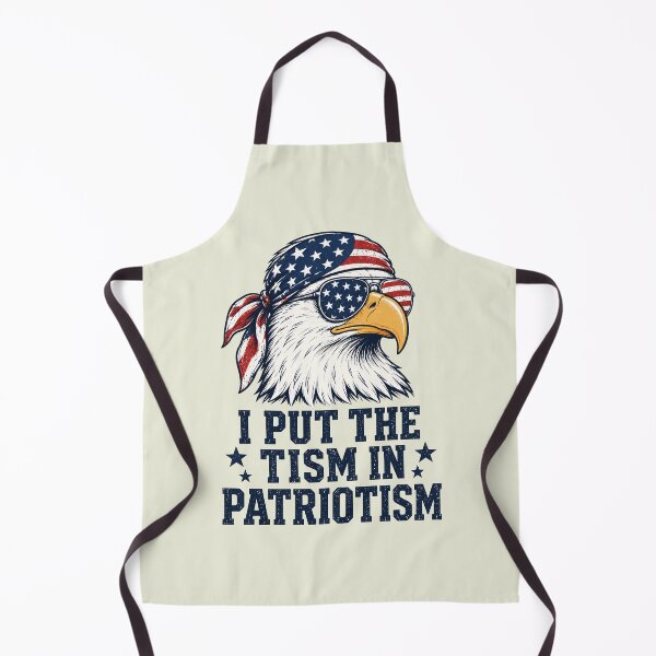 Item preview, I Put The Tism in Patriotism Eagle USA Flag 4th July designed and sold by rusiaa.