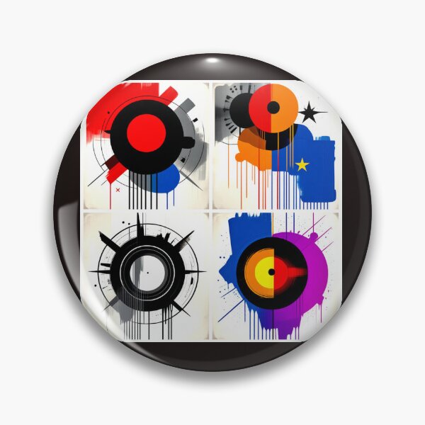 Item preview, concentric spin colorful geometric abstract design designed and sold by SmashingDeals.