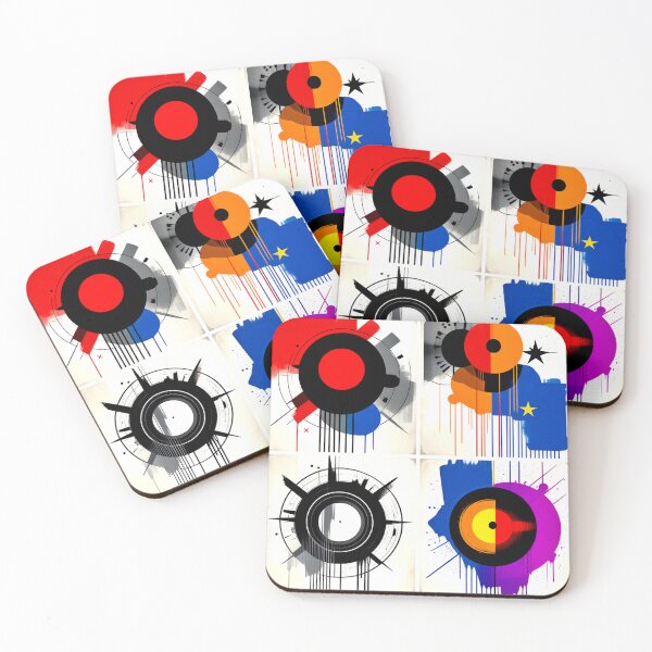 Item preview, concentric spin colorful geometric abstract design designed and sold by SmashingDeals.